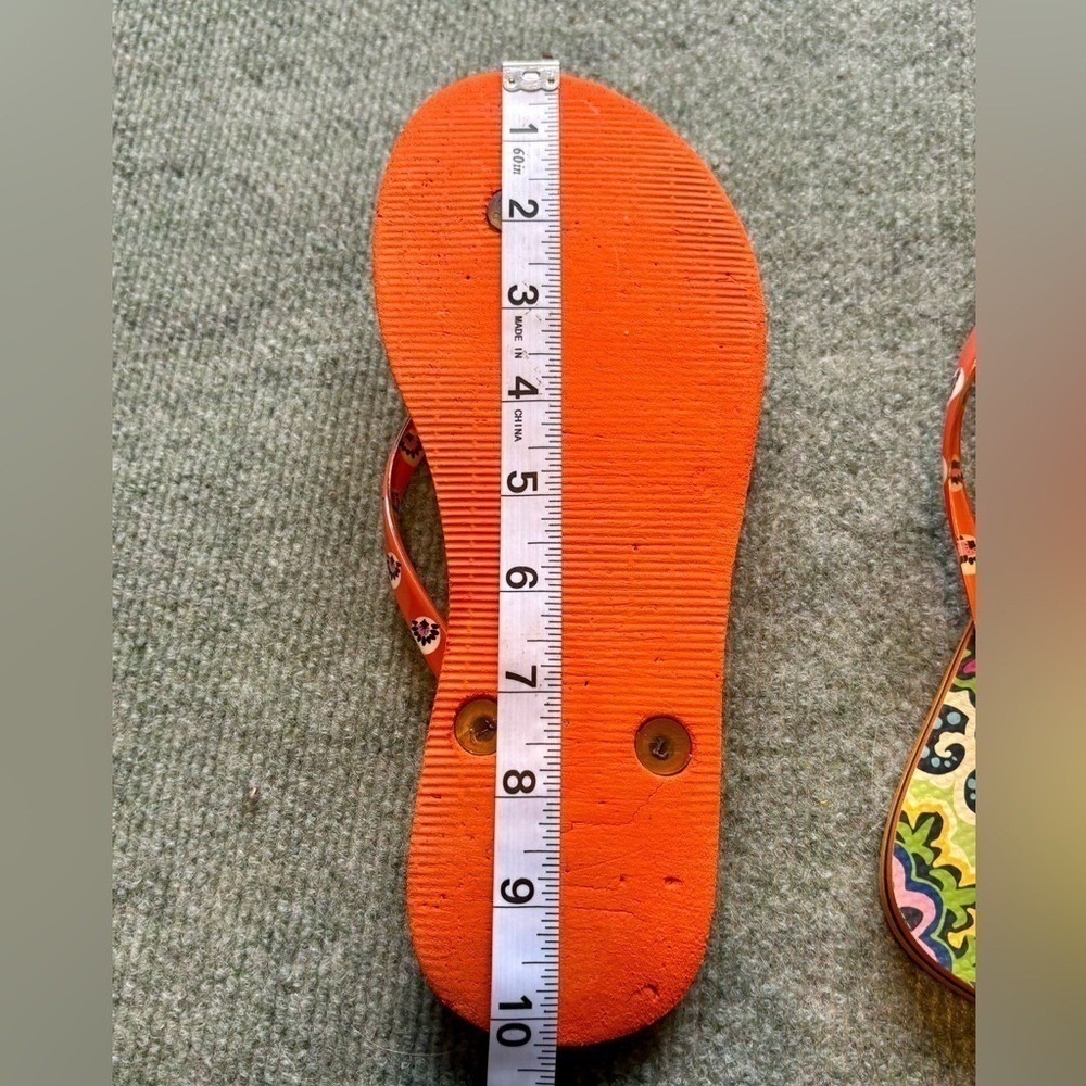 Vera Bradley Rio Multicolored Flip Flops Sandals - Picture 11 of 11